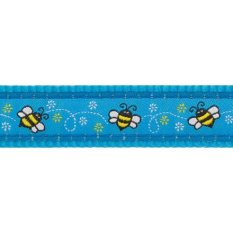 Obojek Red Dingo 12 mm x 20-32 cm - Bumble Bee Turquoise