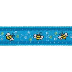 Obojek Red Dingo 12 mm x 20-32 cm - Bumble Bee Turquoise