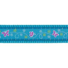 Postroj Red Dingo 12 mm x 30-44 cm - Butterfly Turquoise