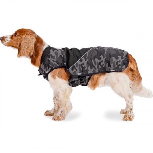 Obleček pro psa Vesta Splendor ll army-černá 80cm