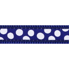 Postroj Red Dingo 25 mm x 71-113 cm - White Spots on Navy