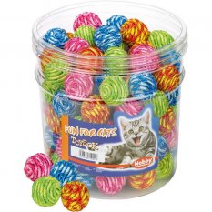 Hračka kočka textil balónek 100ks display Nobby