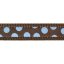 Postroj Red Dingo 25 mm x 71-113 cm - Blue Spots on Brown - Velikost: XL