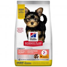 Hill's Science Plan Canine Puppy Small & Mini Perfect Digestion Chicken Dry 1,5 kg