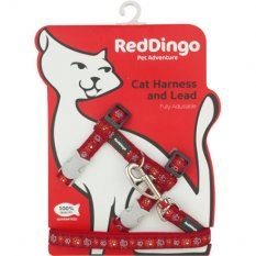 Postroj Red Dingo s vodítkem - kočka- Paw Impressions RE