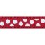 Obojek Red Dingo 40 mm x 50-80 cm - White Spots on Red - Velikost: L