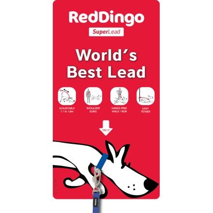 Vodítko Red Dingo SuperLead 12 mm x 1,8 m - Sv.Růžová - Velikost: XS