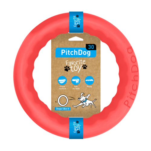 PitchDog tréninkový Kruh pro psy růžový - Velikost: 17cm