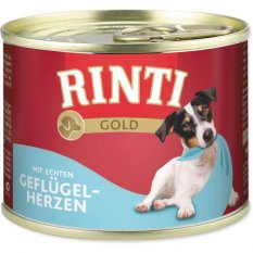 Rinti Gold dog konzerva kuřecí srdce 185 g