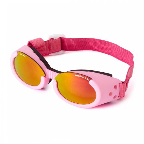 Doggles ILS - Sluneční a ochranné brýle pro psy Pink Mirror - Velikost: L