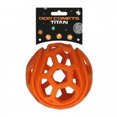Dog Comets Titan děrovaný míč oranžový 11,5cm