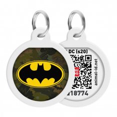 Chytrá ID známka s QR tagem Waudog DC Batman znak