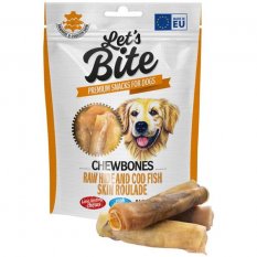 Brit DOG Let’s Bite Chewbones. Raw hide and cod fish skin roulade 135 g
