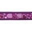 Polostahovací obojek Red Dingo 15 mm x 26-40 cm- Breezy Love Purple - Velikost: S