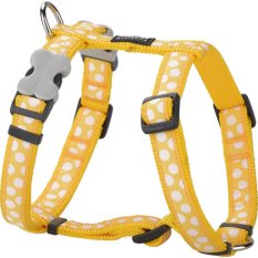 Postroj Red Dingo 20 mm x 45-66 cm- White Spots on Yellow