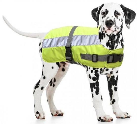Reflexní vesta pro psa 60cm žlutá Duvo+