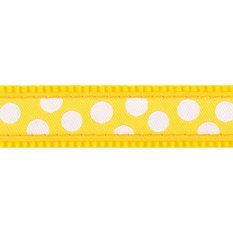 Vodítko Red Dingo přepínací15 mm x 2 m- White Spots on Yellow