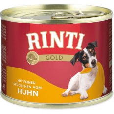 Rinti Gold dog konzerva kuřecí kousky 185 g