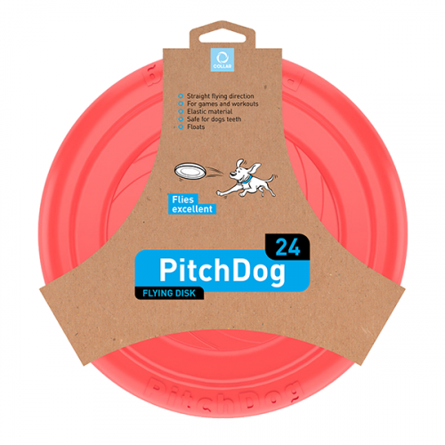 PitchDog létající Disk pro psy růžový 24cm