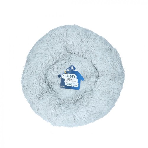 Let´s Sleep Donut pelíšek světle šedý - různé velikosti - Velikost: 100cm