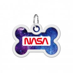 Chytrá ID známka s QR tagem Waudog NASA21 kost