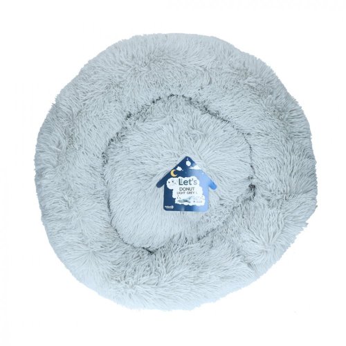 Let´s Sleep Donut pelíšek světle šedý - různé velikosti - Velikost: 100cm