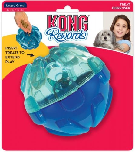 Hračka guma Rewards plnící míč KONG L