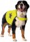 Reflexní vesta pro psa 64cm látková žlutá Duvo+